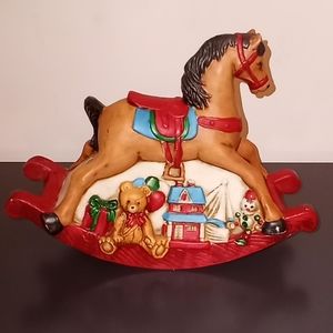 Vintage Rocking Horse Music Box Holiday Christmas Birthday Baby Nursery …